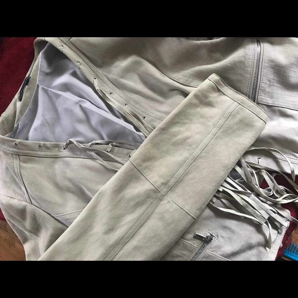 White House Black Market Fringe Jacket